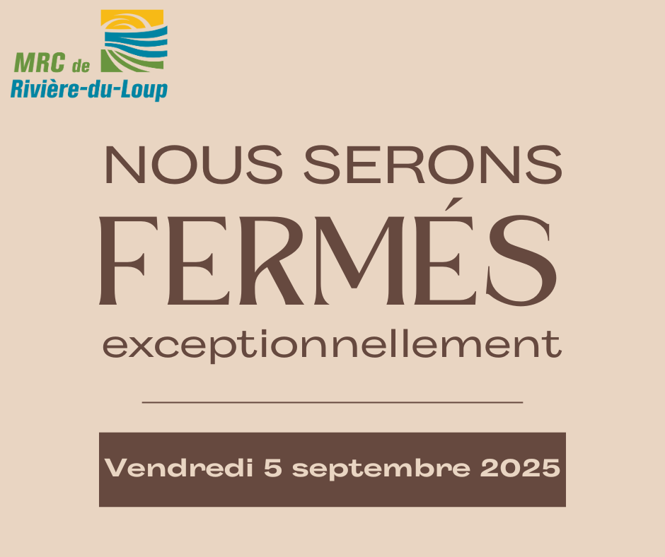 Fermeture exceptionnelle